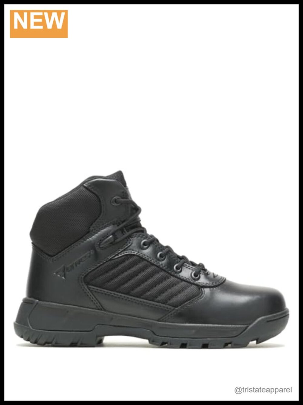 Women's Tactical Boot Lace-Up Water Resistant Leather Ankle-High Military